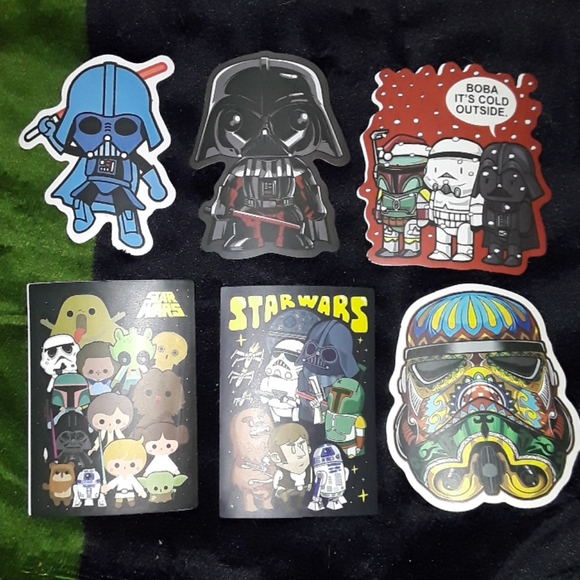 6 Star Wars Sticker Lot ☆New☆